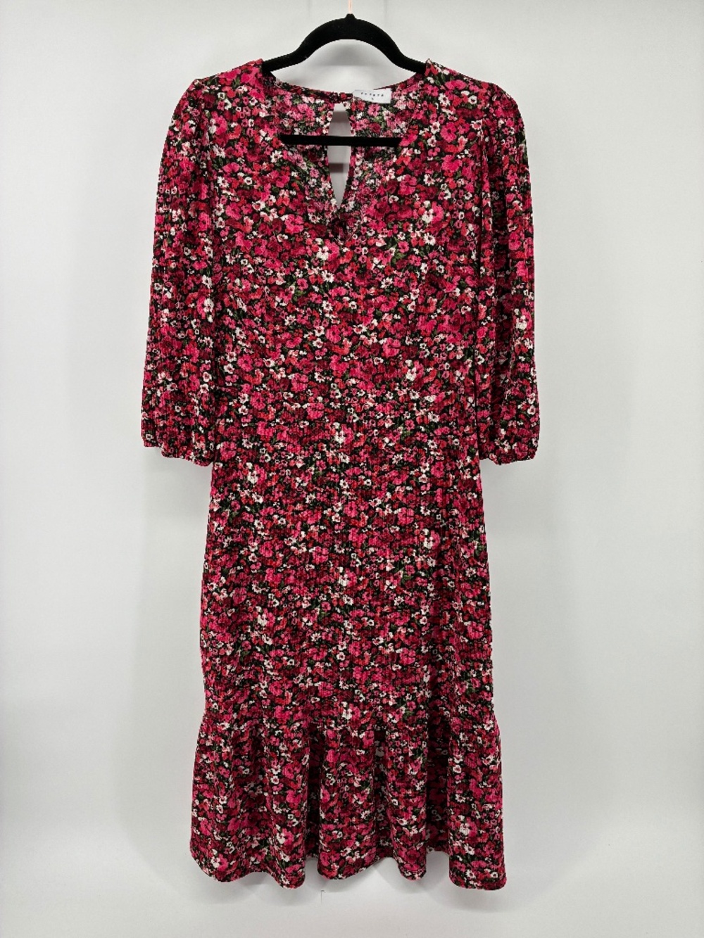 Floral Papaya Pink & Red Dress